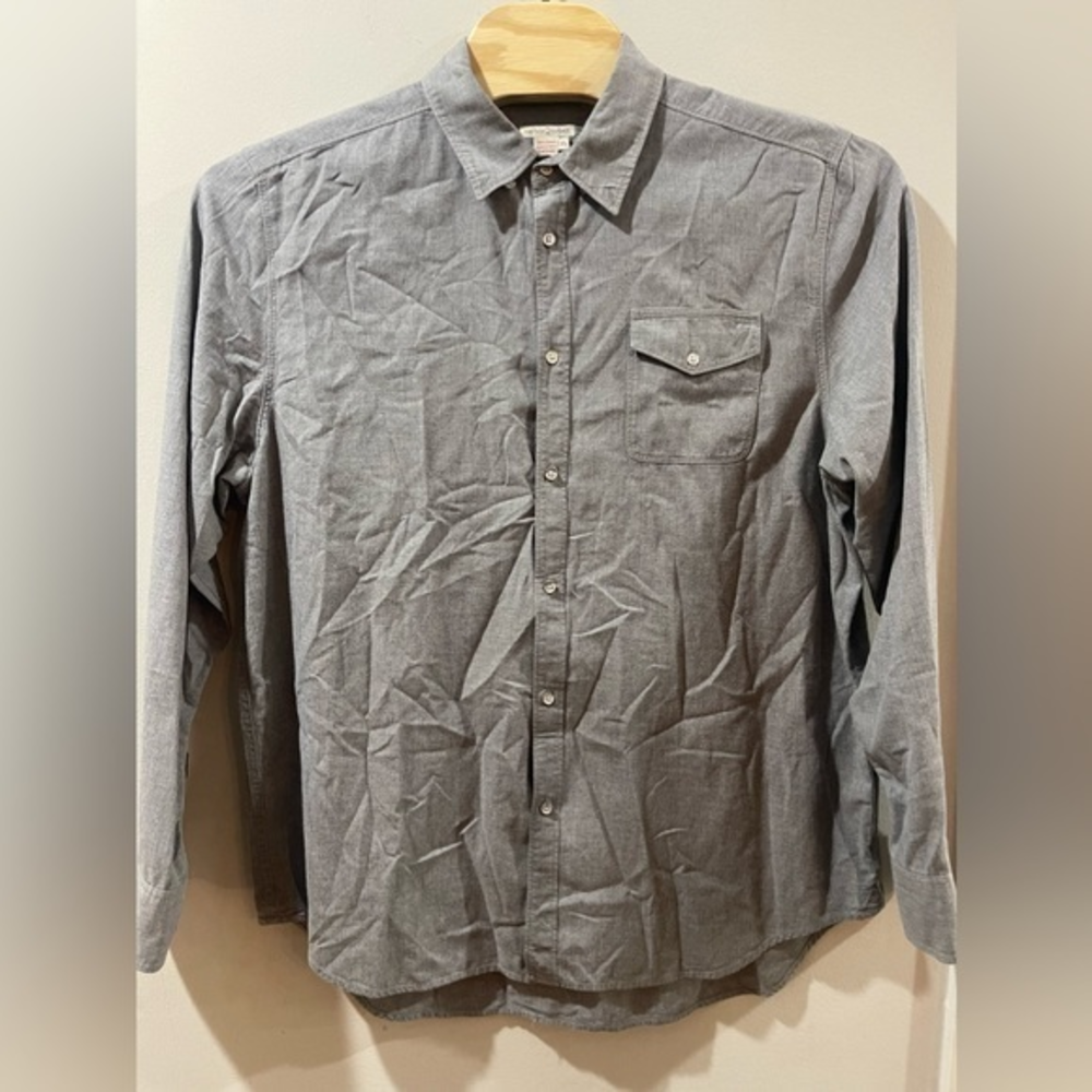 Carbon 2 Cobalt Gray Long Sleeve Button Down‎ Shirt Size XLarge
